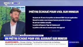 Un prêtre écroué à Paris pour "viol aggravé sur mineur" et "mise en danger de la vie d'autrui"