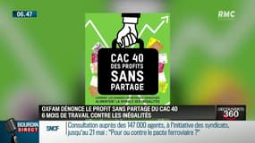 "Les richesses n’ont jamais été aussi mal partagées dans les entreprises du CAC 40", selon un rapport de l'ONG Oxfam