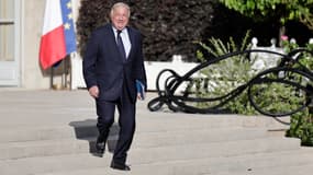 Le président du Sénat, Gérard Larcher, à l'Élysée le 26 août 2024