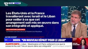 Cessez-le-feu au Liban: "Les États-Unis et la France (veilleront) à ce que cet arrangement soit mis en œuvre dans son intégralité et appliqué", indique une déclaration conjointe des deux pays