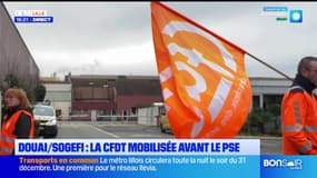 Douai : les syndicats de Sogefi mobilisés.