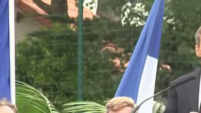 Nicolas Sarkozy, candidat à la primaire de la droite, à l'université d'été des Républicains à La Baule ce dimanche 4 septembre.