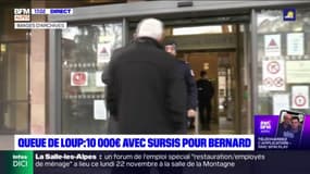 Affaire de la queue de loup: 10.000 euros d'amende avec sursis pour Jean-Marie Bernard