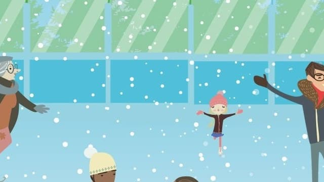 Petite particularité: cette patinoire ne consomme ni électricité, ni eau.
