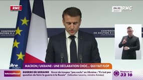 Macron/Ukraine: Une déclaration choc...qui fait flop