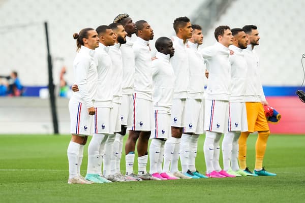 Les onze titulaires lors de France-Bulgarie