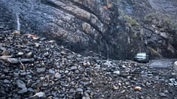 Un éboulement survenu le 12 août coupe la route des Gorges de la Blanche
