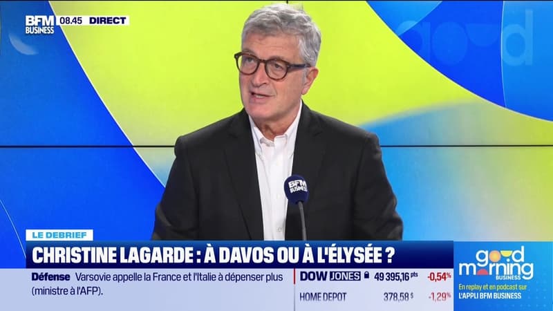 Le débrief de l'actu : Christine Lagarde, à Davos ou à l'Élysée ? - 20/02