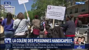 "On n'a pas assez de droits": l'association APF France handicap manifeste à Paris contre la politique d'Emmanuel Macron