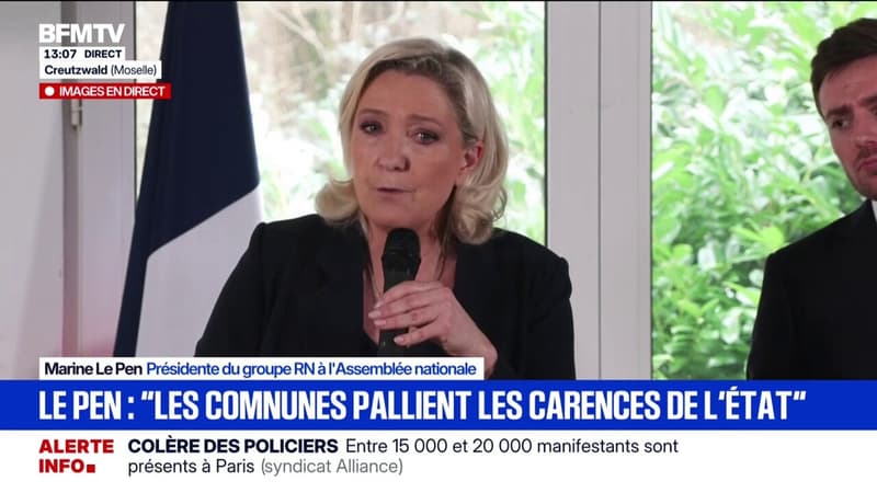 Marine Le Pen: "Le problème c'est que les communes se retrouvent à pallier les carences de l'État"
