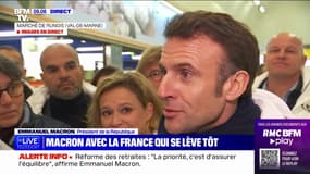 Emmanuel Macron: "Une société où l'on aide tout le monde de manière indifférenciée, où l'on ne produit pas assez, c'est une société qui n'a pas d'avenir" 