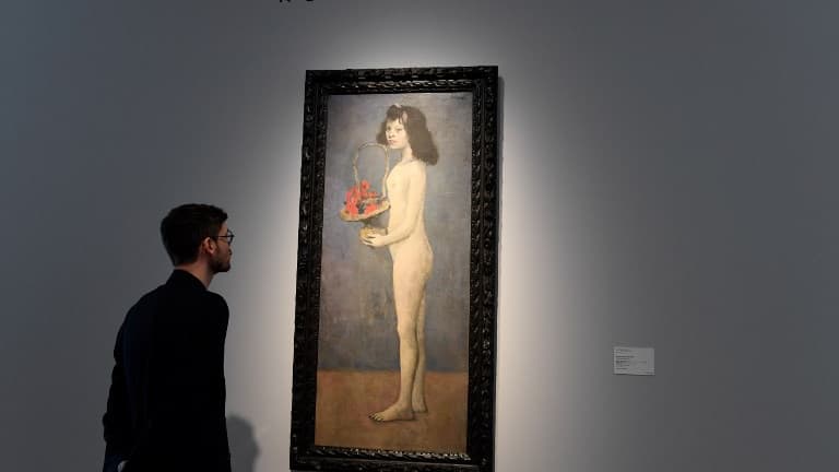 "La fillette à la corbeille fleurie" de Picasso au Rockfeller.