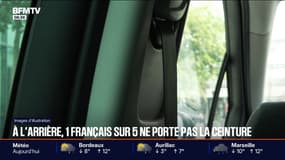À l'arrière d'une voiture, un Français sur cinq ne porte pas la ceinture de sécurité, selon une étude