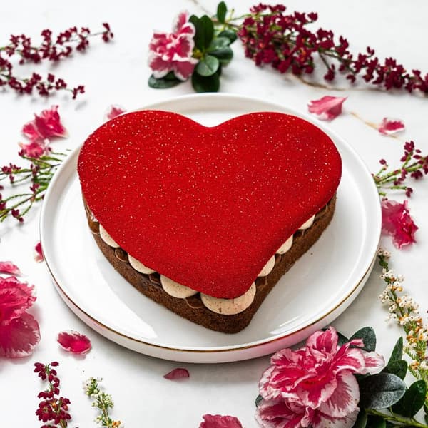 Le cœur velours au chocolat, la pâtisserie de Saint-Valentin de Philippe Conticini 