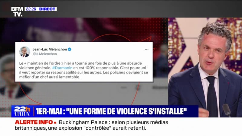 Christophe Béchu trouve « scandaleuse » l’imputation faite à Gérald Darmanin d’être responsable des violences du 1er-mai
