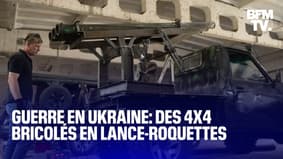 Guerre en Ukraine: des 4x4 transformés en lance-roquettes