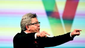 Jean-Luc Mélenchon en meeting à Caen le 8 juin 2022 pour la campagne des législatives