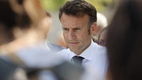 Emmanuel Macron en déplacement à Marseille le 27 juin 2023.