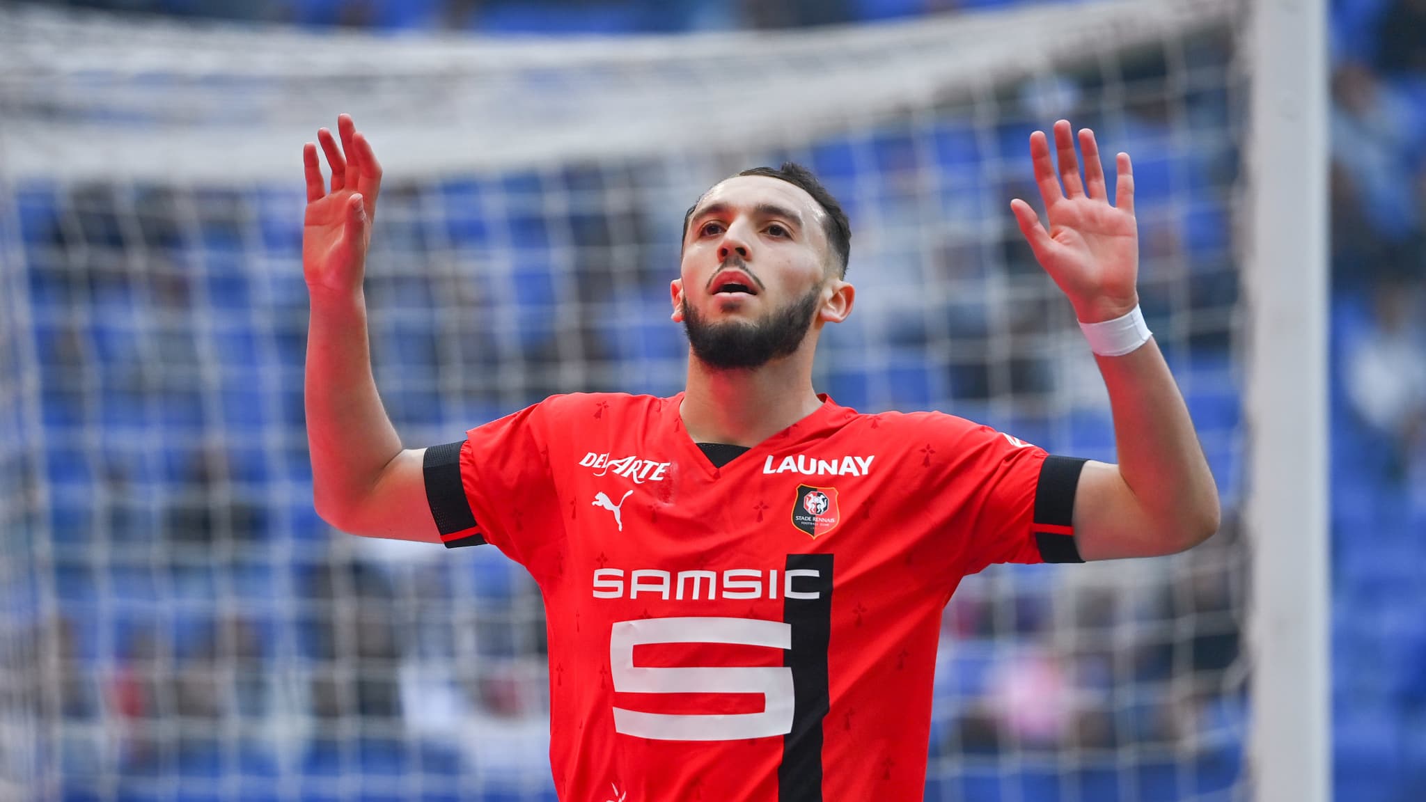Amine Gouiri, buteur lors de la défaite des Rennais à Lyon (1-3) au Groupama Stadium le 9 avril, s'excuse auprès du public lyonnais.