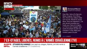 Libération d'otages israéliens: Emmanuel Macron estime que "la paix devient possible"