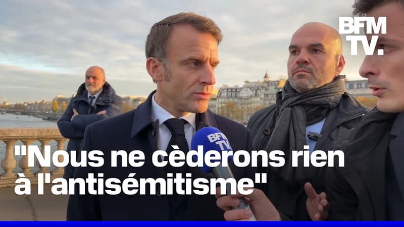 Match France-Israël, Académie française... Emmanuel Macron répond en exclusivité à BFMTV