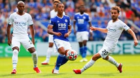 Fernandinho, Y. Tielemans et B. Silva