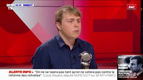 Louis Boyard: "On se taira pas tant qu'on ne votera pas contre la réforme des retraites"