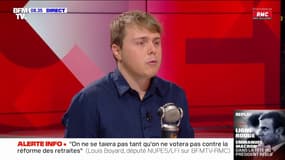 Louis Boyard: "On se taira pas tant qu'on ne votera pas contre la réforme des retraites"