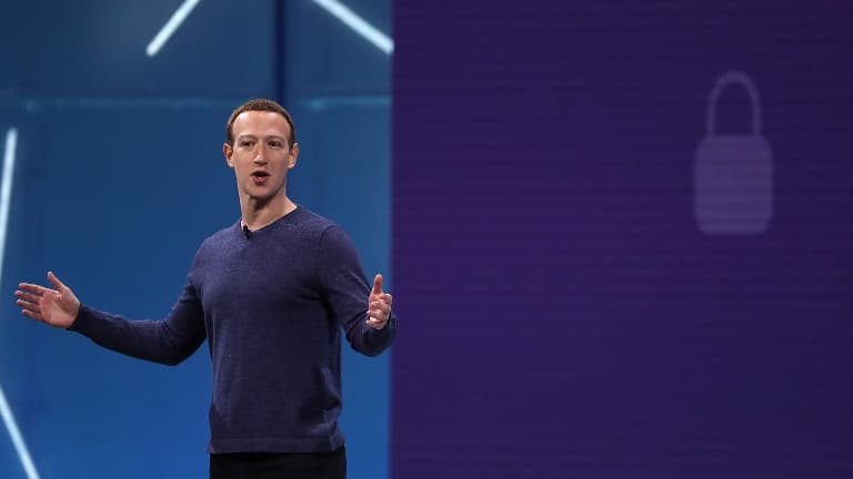 Mark Zuckerberg pendant la F8, la conférence des développeurs Facebook, le 1er mai 2018