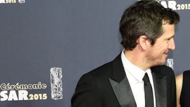 Guillaume Canet et Marion Cotillard lors de la cérémonie des César en 2015.