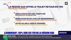 Carburant: la région Provence-Alpes-Côte d'Azur annonce une réduction des tarifs des TER de 50%