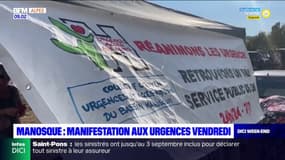 Manosque: une manifestation devant les urgences de l'hôpital