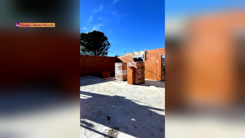 La maison de Keven Peuvrel, dont le chantier est à l'arrêt après l'expulsion de l'imam Mahjoub Mahjoubi