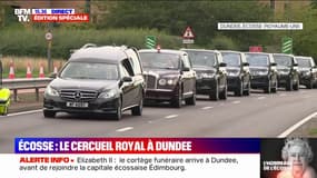 Le cercueil royal arrive à Dundee, en Écosse