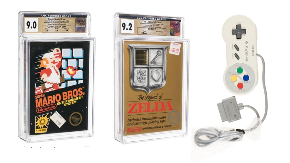 Enchères records à venir pour des jeux rétro