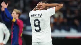 Kylian Mbappé lors de Real-Barça le 27 octobre 2024