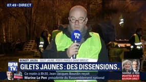 Benoît Julou, gilet jaune: "on n'était pas au courant" de la réunion pour désigner des porte-paroles nationaux