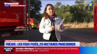 Incendie sur l'A8 à Fréjus: le feu est désormais fixé