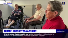 Tarare: prof de yoga dans un Ehpad à 93 ans