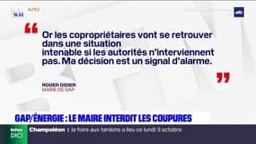 Gap: le maire interdit les coupures d'électricité et de gaz