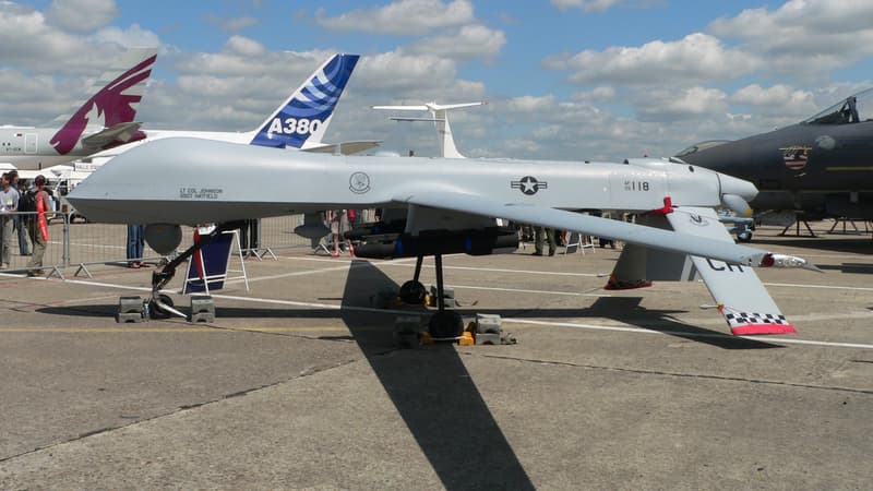 Un drone Predator au Salon du Bourget.