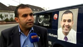 Hichame Imane, candidat PS aux élections communale à Charleroi, en Belgique.