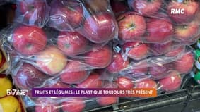 Fruits et légumes : le plastique toujours très présent