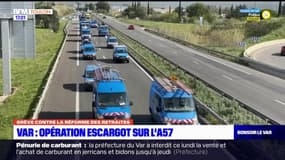 Var: opération escargot d'Enedis sur l'A57