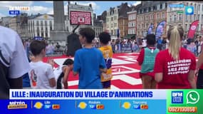 Lille: le village d'animations pour les Jeux olympiques inauguré 