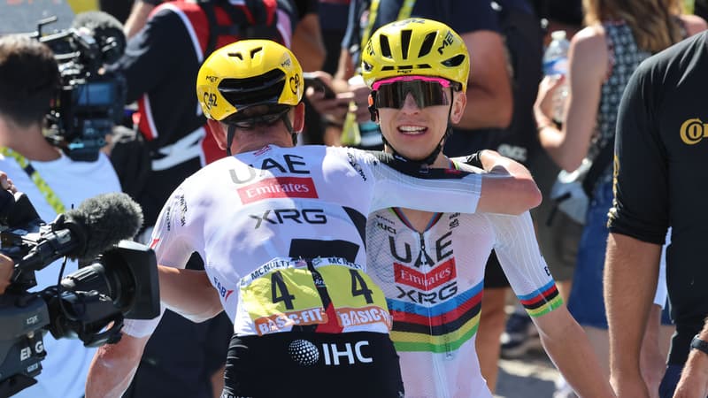 Tadej Pogacar a l arrivee de la 3e etape du Tour de France le 6 juillet 2026 2316096