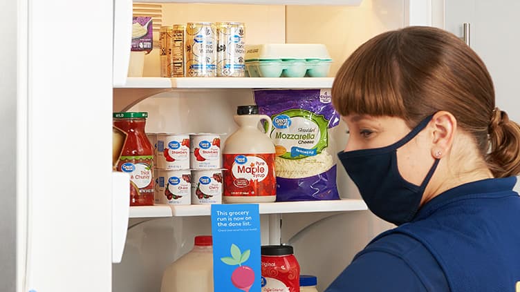 En souscrivant au service InHome, les clients se font livrer leurs courses directement dans leur frigo.