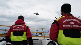Pompiers dans les Alpes-Maritimes.