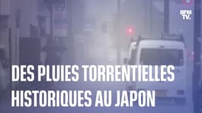 Le Japon frappé par des pluies torrentielles historiques, au moins 1 mort et trois disparus 