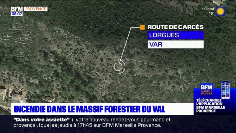 Var: un incendie s'est déclaré dans le massif forestier du Val, le feu déclaré fixé par les pompiers